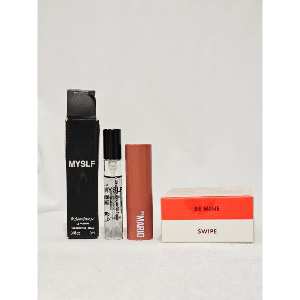 YSL MYSLF vial, Makeup by MARIO lipstick & Wander Beauty duo bundle deal